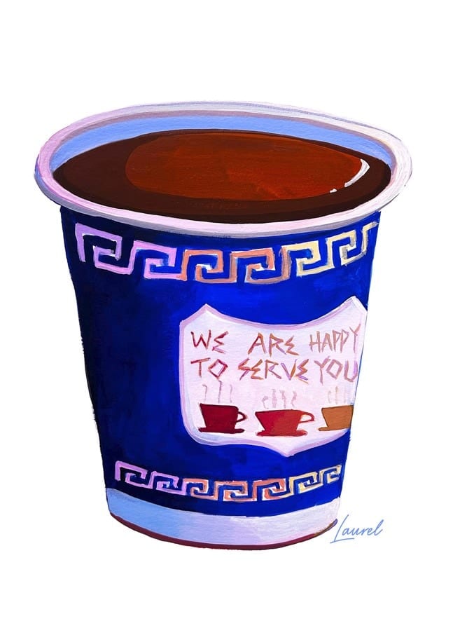 NYC Coffee Cup By Laurel Greenfield | Art & Canvas Print