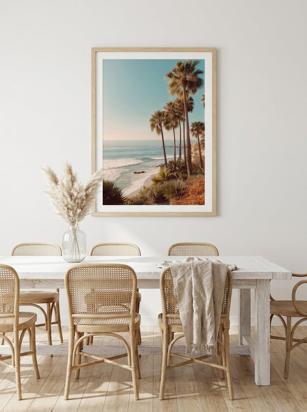 Serene Coastal Palms By Melloi Art Prints | Art & Canvas Print