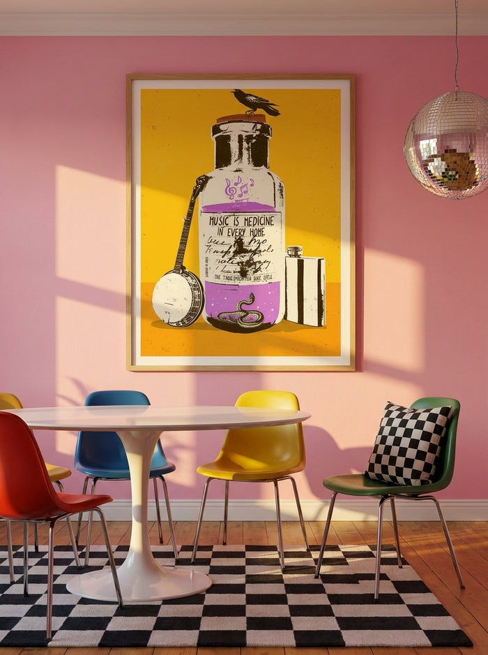 Music Is Medicine by Showdeer | Art & Canvas Print