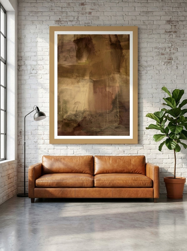 Warm Earthy Strokes By Gemma Bardot | Art & Canvas Print