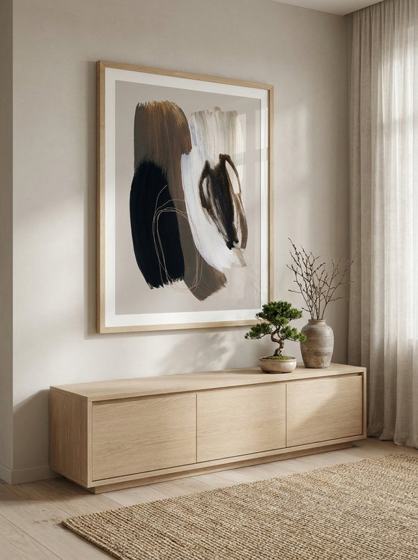 Abstract Brush Strokes 108X By Mareike Böhmer | Art & Canvas Print