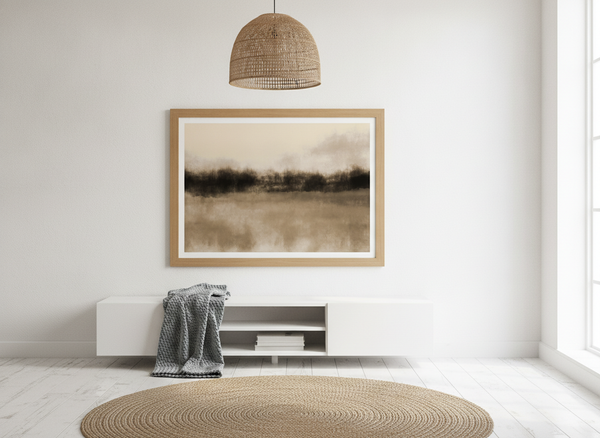 Misty Landscape Reflection By Dina Dankers | Art & Canvas Print
