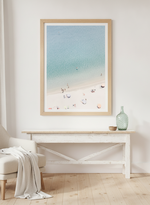 Clear Blue Beach Day By Photolovers | Art & Canvas Print