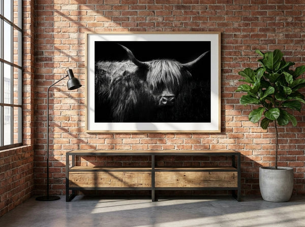 Highland Cow Portrait By Stefan Eisele | Art & Canvas Print