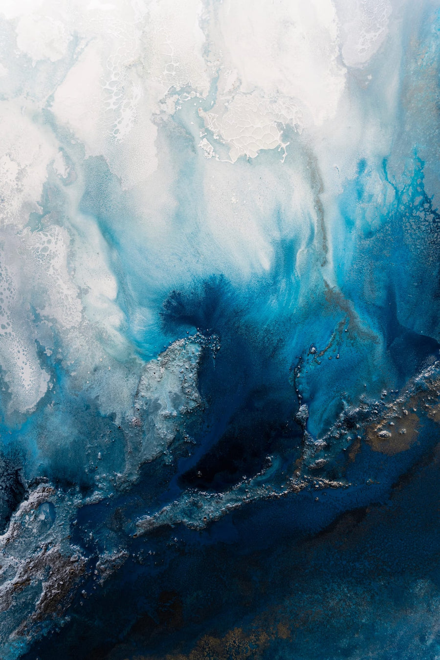 Seascape abstraction - Blue Waters By Petra Meikle de Vlas | Art & Canvas Print