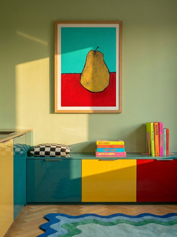 Bold Yellow Pear By Dale Hefer | Art & Canvas Print