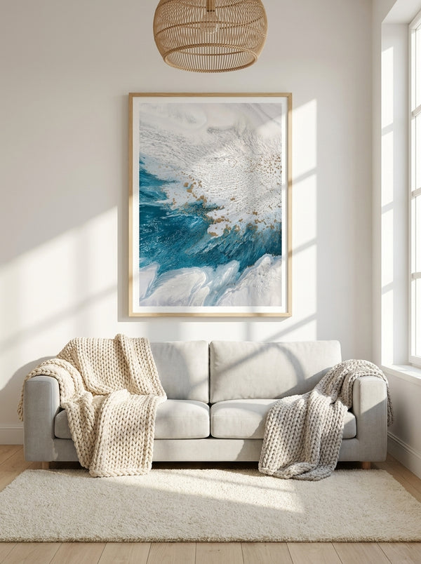 Tidal Shores - Dynamic ocean forms By Petra Meikle de Vlas | Art & Canvas Print