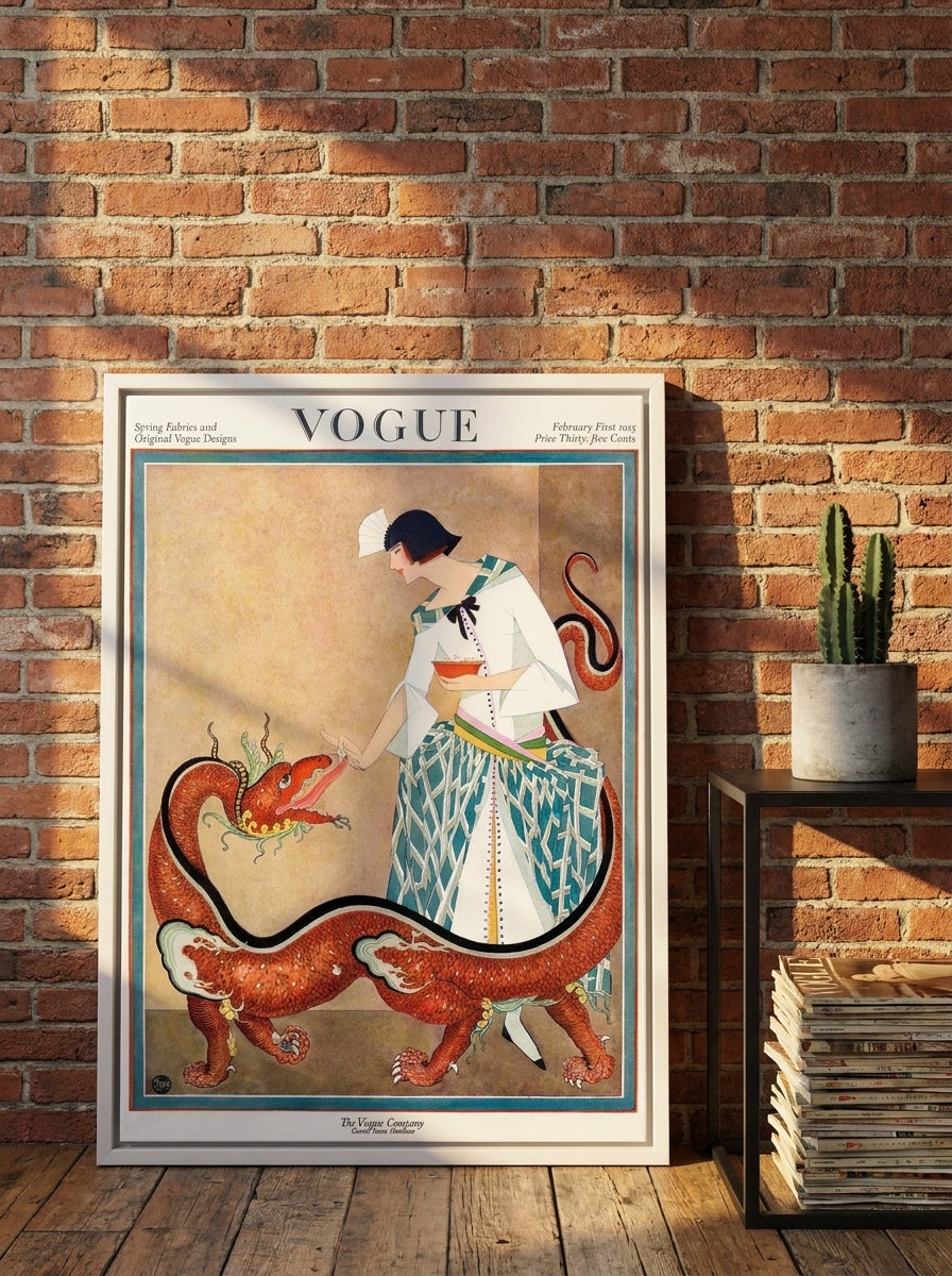Canvas wall art with a white surround leaning against the wall in an industrial loft bedroom