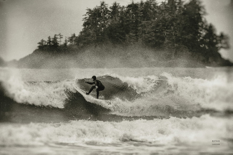 Pacific Surf II Sepia By Nathan Larson | Art & Canvas Print