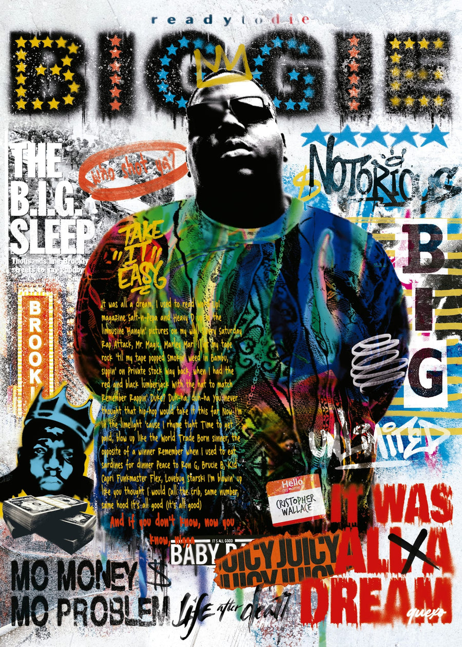 Biggie Novo By Roberto Quexo | Art & Canvas Print