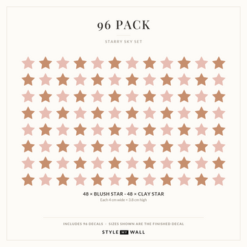 Starry Sky Wall Sticker Decals: 96 Pack sizes