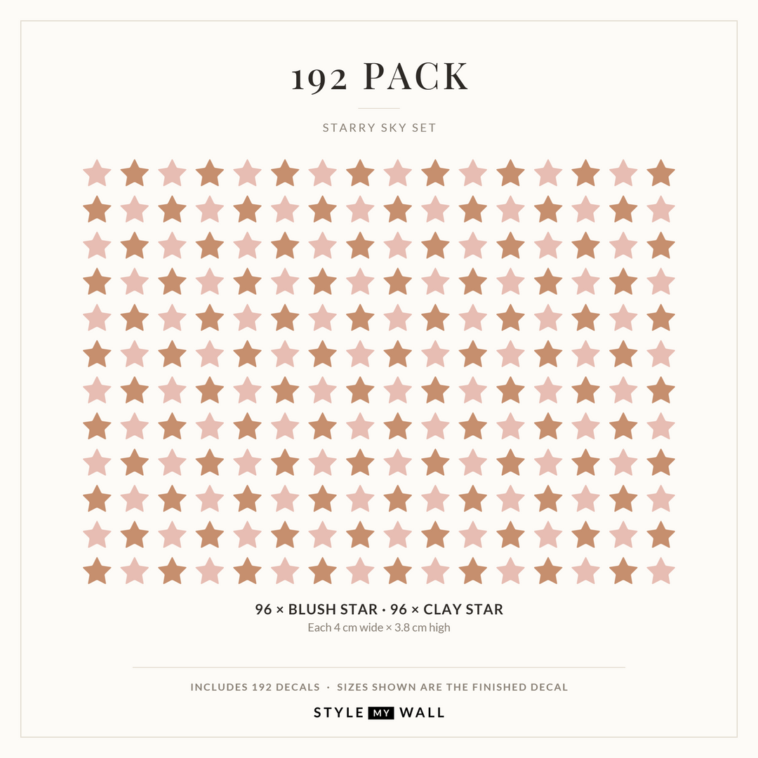 Starry Sky Wall Sticker Decals: 192 Pack sizes