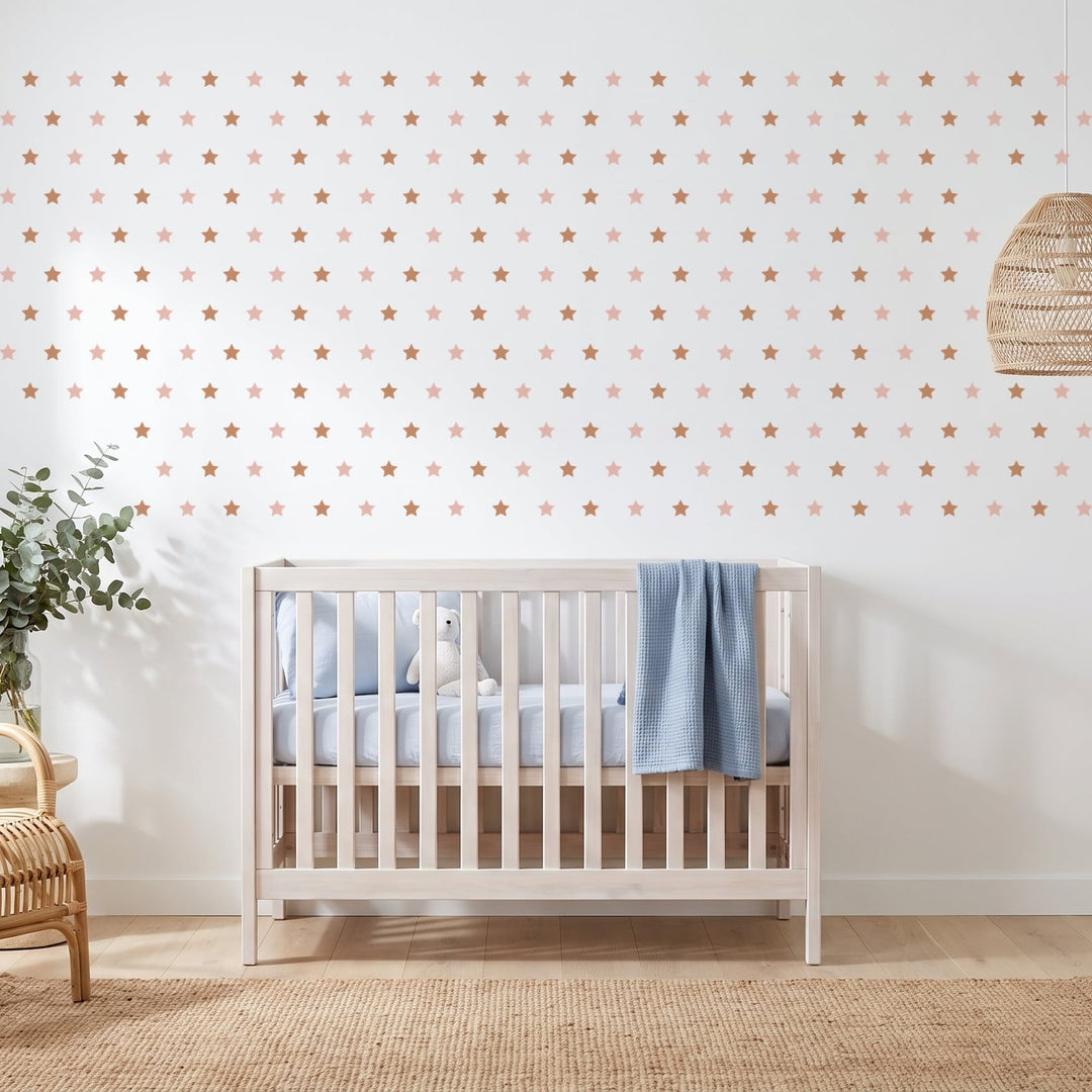 Starry Sky Wall Sticker Decals wall decals on a nursery wall (288 Pack size)