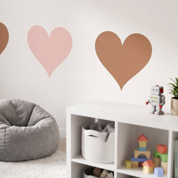 Sweetheart Hearts Wall Sticker Decals wall decals: a close-up of the decals from one side in a kids' room