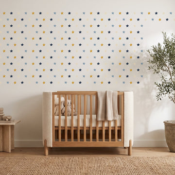 Little Dreamer Stars Wall Sticker Decals wall decals on a nursery wall (288 Pack size)