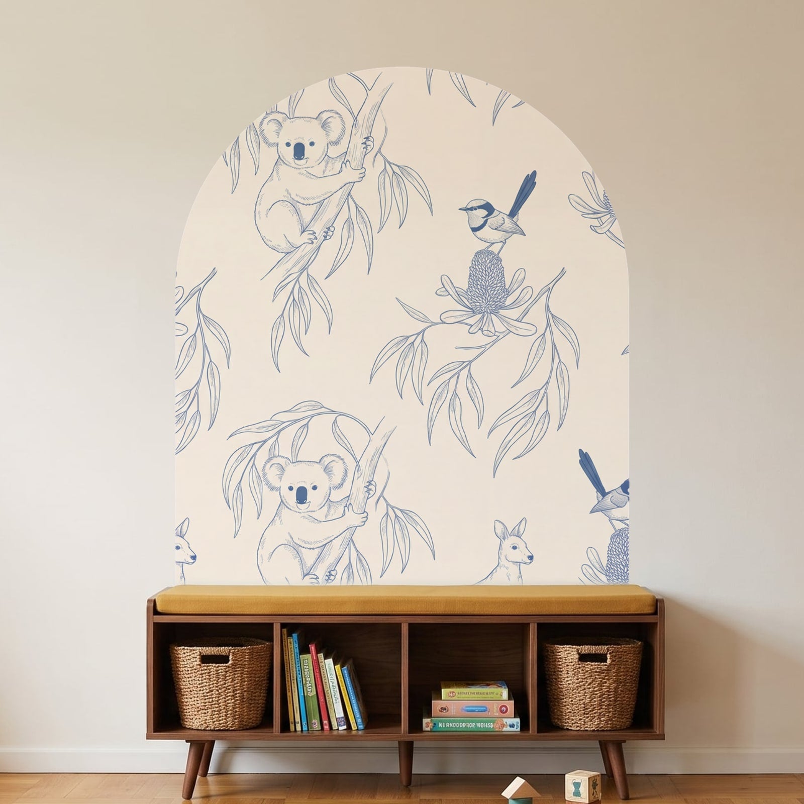 Australian Bush Toile Arch | Australian bush wal | Wall Sticker Decals