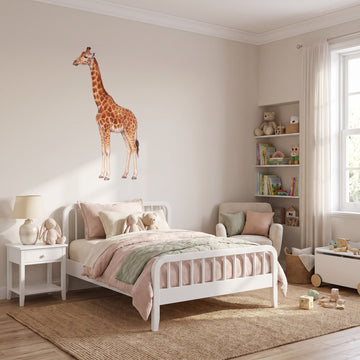 Gentle Giraffe Wall Sticker Decals wall decals: the whole room from a corner in a girl's bedroom