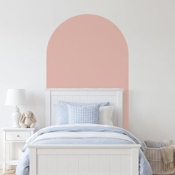 Colour Pop Arch Wall Sticker Decals wall decals on a girl's bedroom wall (in Blush, Large (98 x 180 cm) size)