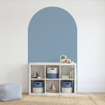Colour Pop Arch Wall Sticker Decals wall decals on a kids' room wall (in Dusty Blue, Extra Large (120 x 220 cm) size)