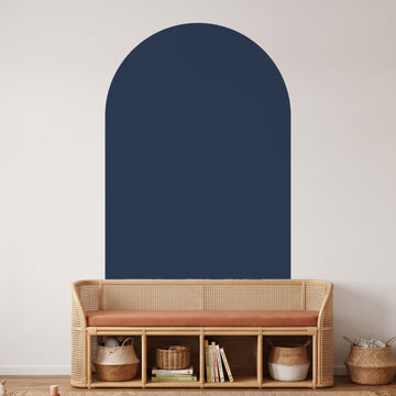 Colour Pop Arch Wall Sticker Decals wall decals on a playroom wall (in Navy, Large (98 x 180 cm) size)