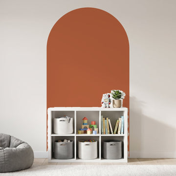 Colour Pop Arch Wall Sticker Decals wall decals on a kids' room wall (in Terracotta, Extra Large (120 x 220 cm) size)