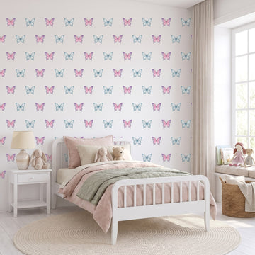 Fairy Floss Lagoon Butterfly Garden Wall Sticker Decals wall decals: the whole room from a corner in a girl's bedroom