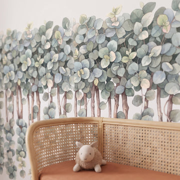 Trailing Gum Vine Wall Sticker Decals wall decals: a close-up of the decals from one side in a playroom