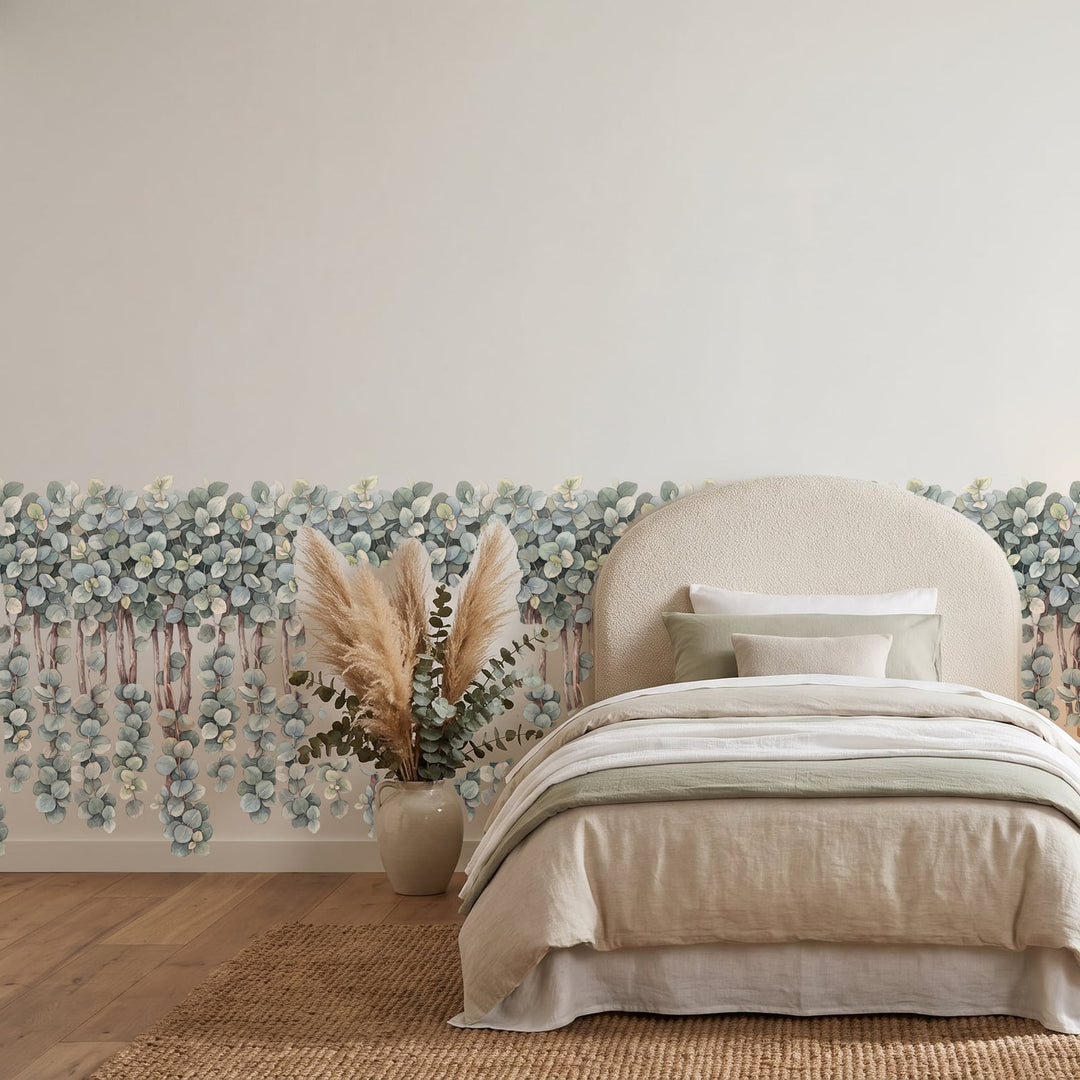 Trailing Gum Vine Wall Sticker Decals wall decals on a girl's bedroom wall (Per Panel size)