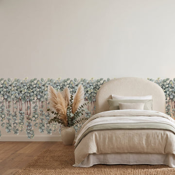 Trailing Gum Vine Wall Sticker Decals wall decals on a girl's bedroom wall (Per Panel size)
