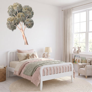 Ghost Gum Tree Wall Sticker Decals wall decals: the whole room from a corner in a girl's bedroom