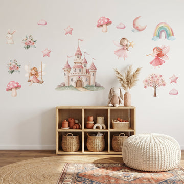Fairy Garden Dreams Wall Sticker Decals wall decals on a kids' room wall (Full Room (Large) size)