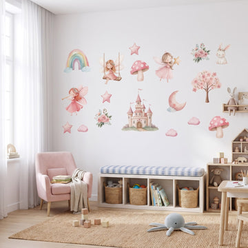 Fairy Garden Dreams Wall Sticker Decals wall decals: the whole room from a corner in a playroom