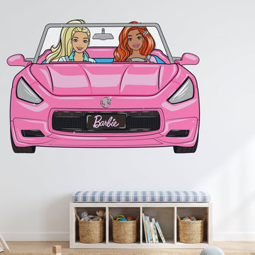 Barbie Dream Car Wall Sticker Decals wall decals on a playroom wall (Maxi (183 x 127 cm) size)