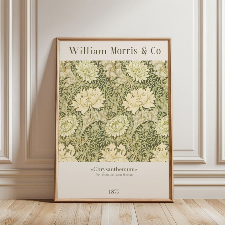 1877 Chrysanthemum by William Morris,livingroom,timber border