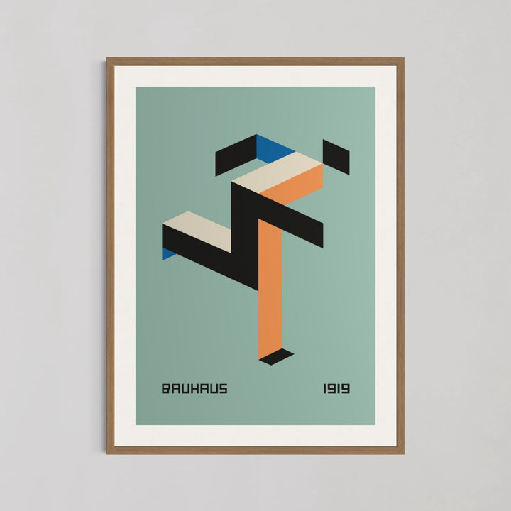 1919 Running Man Teal by Bauhaus - Style My Wall