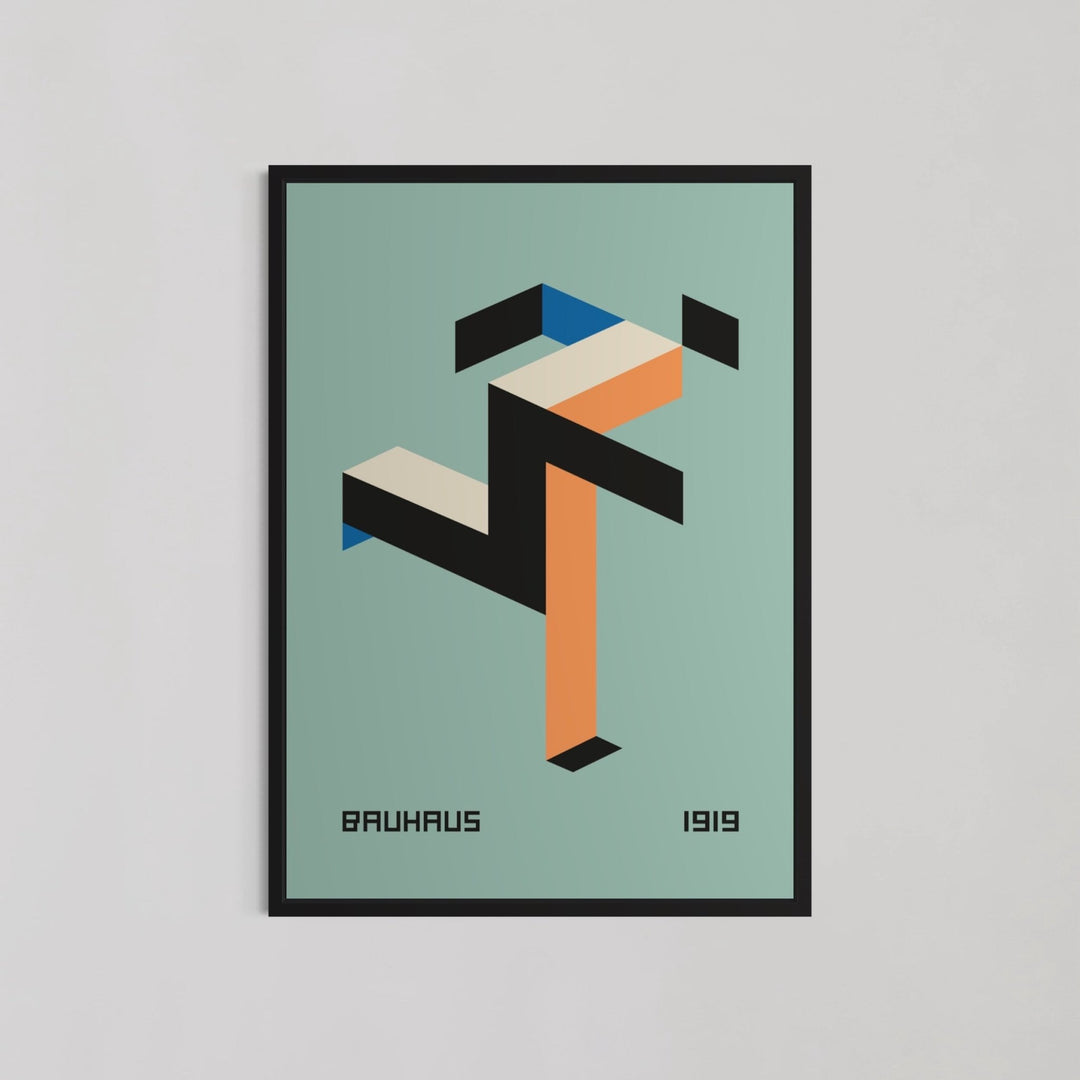 1919 Running Man Teal by Bauhaus - Style My Wall