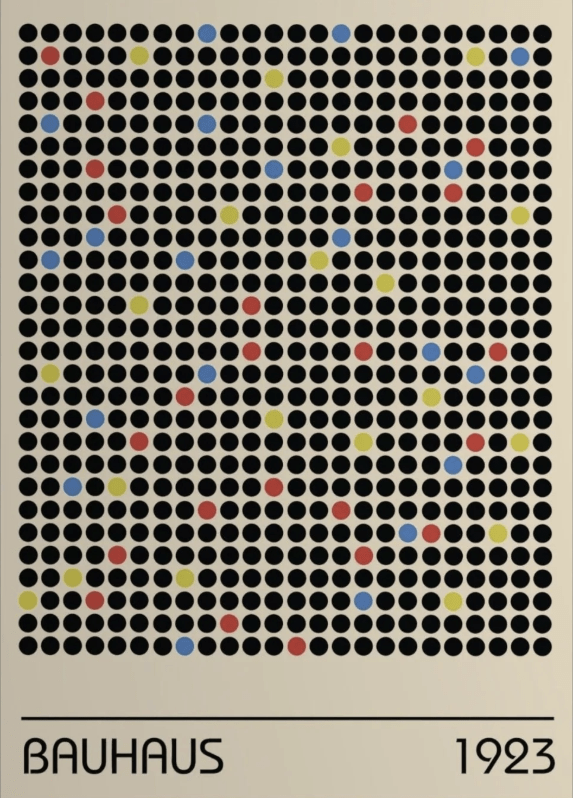 1923 Dot Art Print by Bauhaus