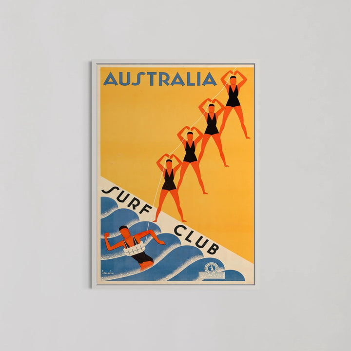 1930 Australia Surf Club Travel Wall Art - Style My Wall