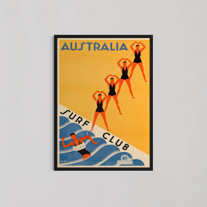 1930 Australia Surf Club Travel Wall Art - Style My Wall