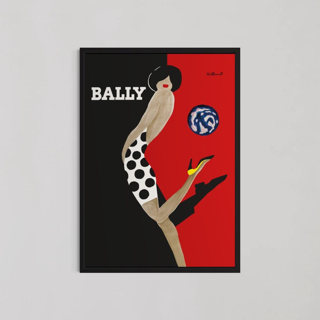 1980 France Bally Vintage Print by Bernard Villemot - Style My Wall