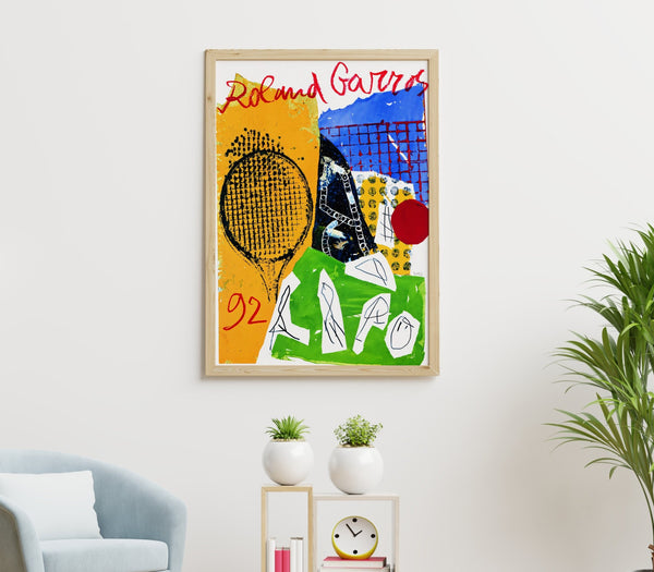 1992 Roland Garros Abstract Print