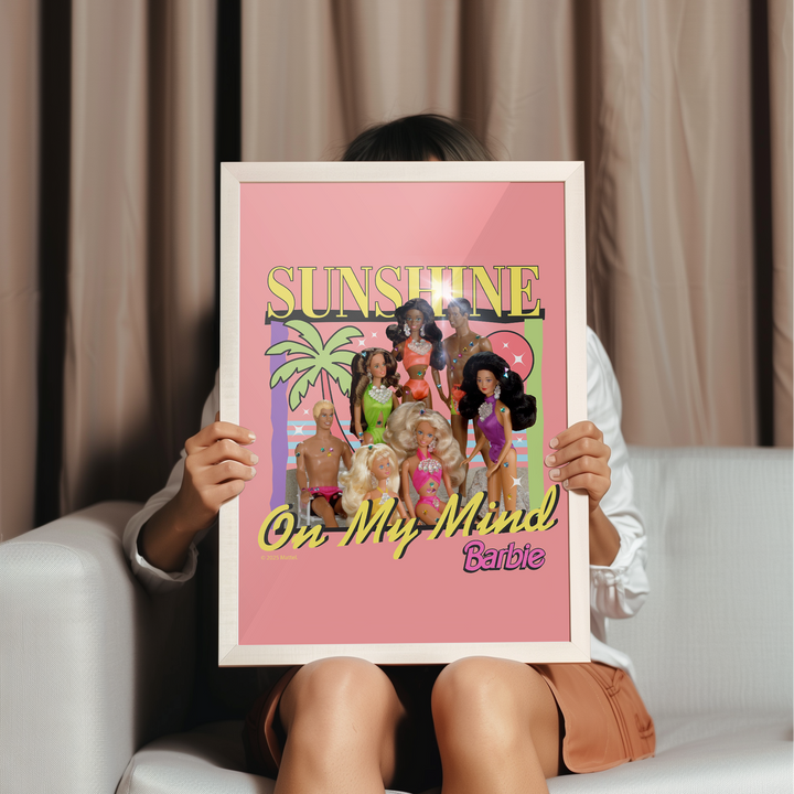 Barbie Sunshine on my Mind Retro Summer Print
