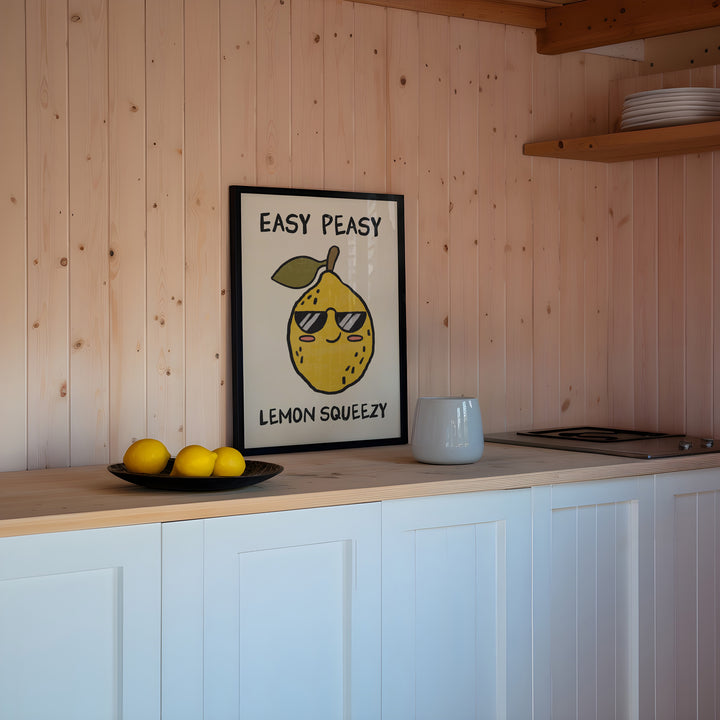 Easy Peasy Lemon Squeezy Kitchen Art,kitchen,timber border