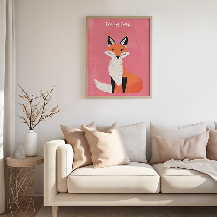 Feeling Foxy,gallery wall,living room,timber border