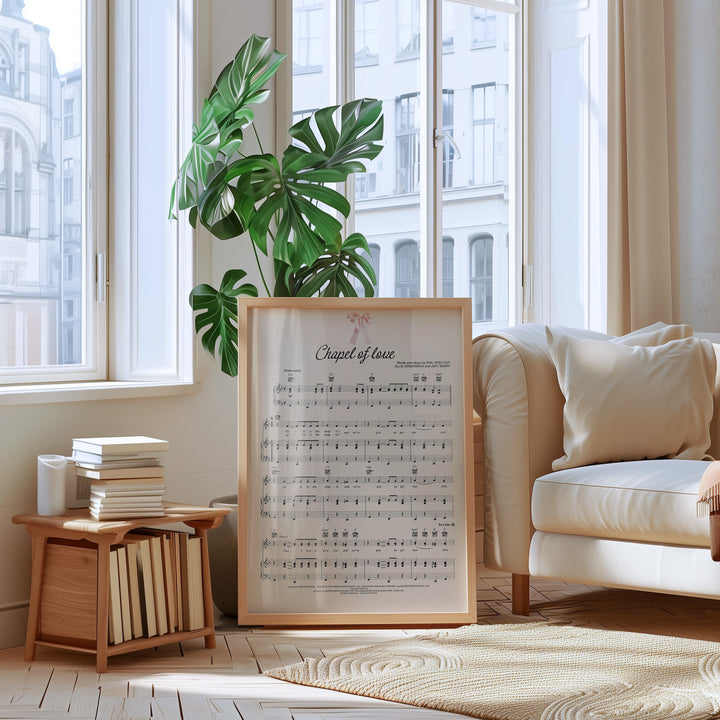 Chapel of Love Music Poster.livingroom,study,timber border