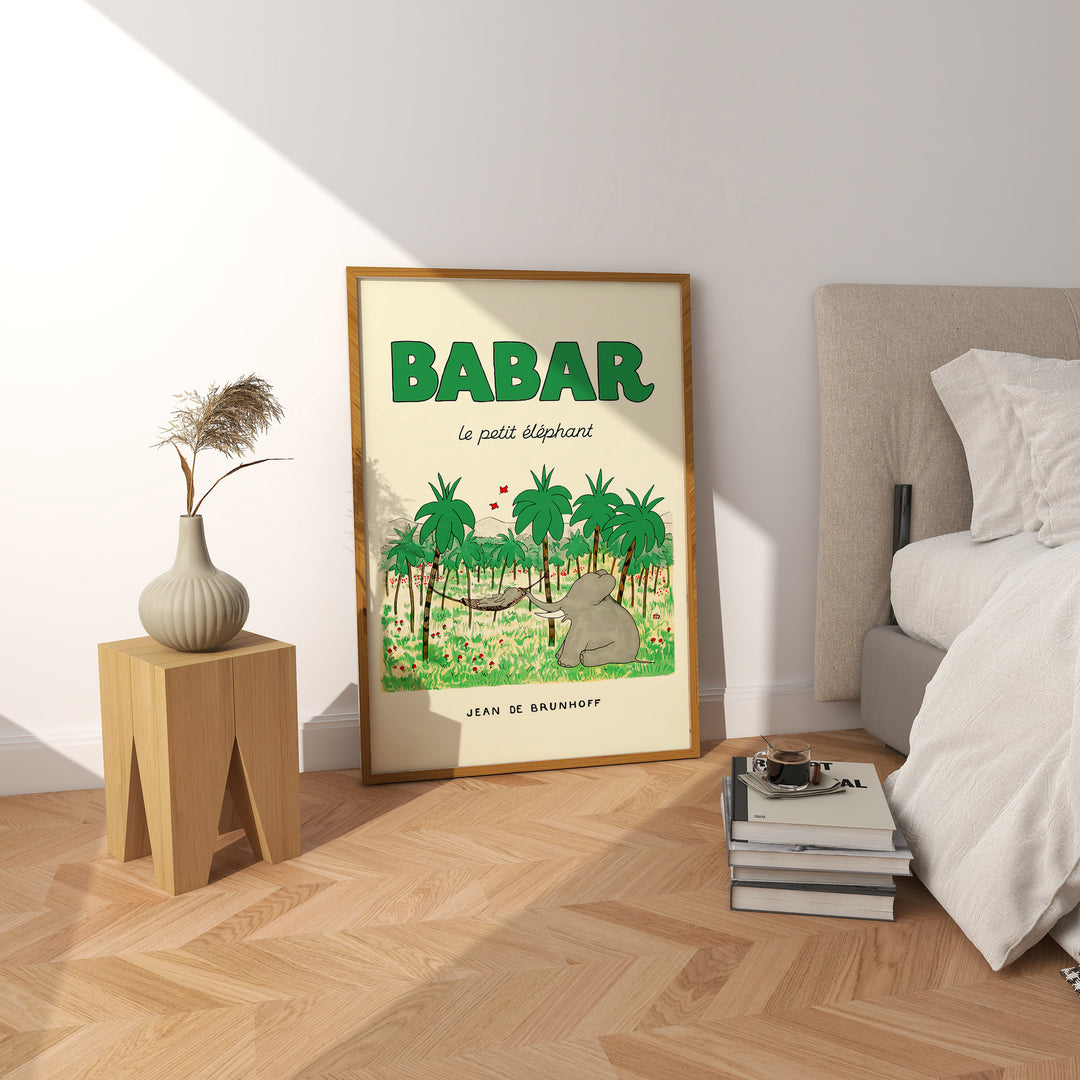 Babar in Nature Beige,bedroom,timber border