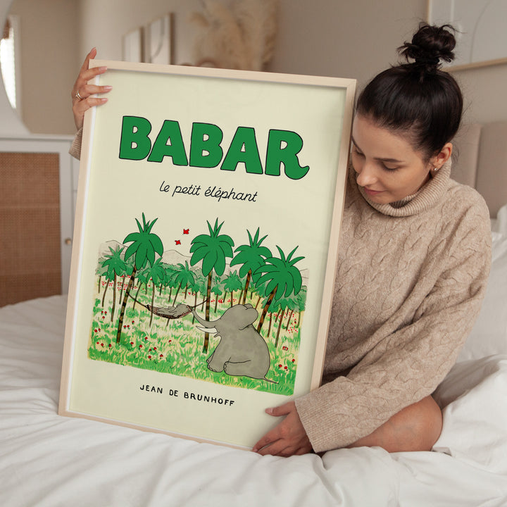 Babar in Nature Beige,bedroom,timber border