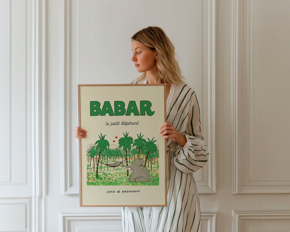 Babar in Nature Beige,gallery,timber border