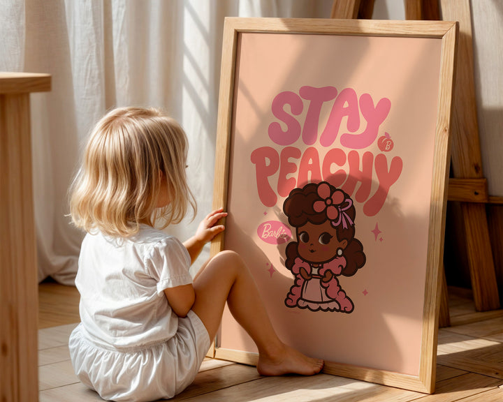 Barbie Stay Peachy Wall Art