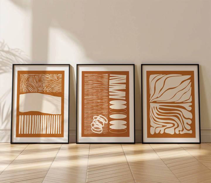 Echo Line River Set of 3 Prints by Lisa Solomoniuk